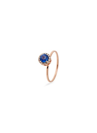 Main View - Click To Enlarge - SELIM MOUZANNAR - Beirut' diamond sapphire 18k rose gold ring