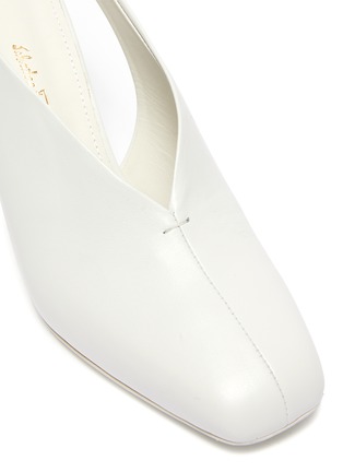 Detail View - Click To Enlarge - SALVATORE FERRAGAMO - 'Sloane' angular heel slingback leather pumps