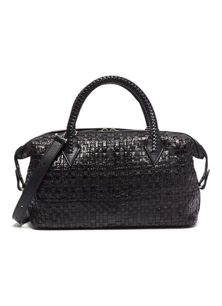 Main View - Click To Enlarge - MÉTIER - Perriand City' Small woven leather bag