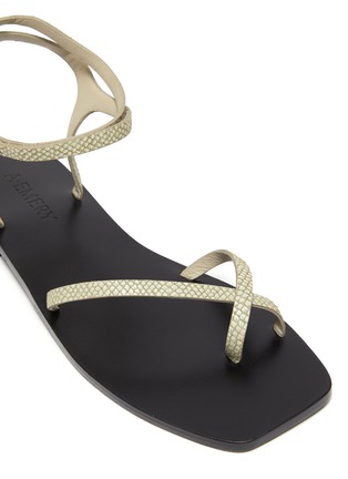 Detail View - Click To Enlarge - A.EMERY - Thia' Ankle Strap Crisscross Leather Flat Sandals