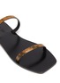 Detail View - Click To Enlarge - A.EMERY - Lola' Double Strap Snake-embossed Leather Flat Sandals