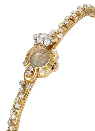 Detail View - Click To Enlarge - LANE CRAWFORD VINTAGE WATCHES - Omega diamond 14k gold bracelet watch