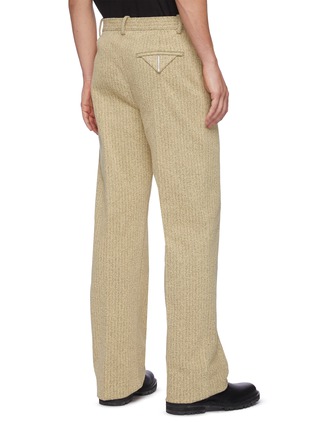 Back View - Click To Enlarge - BOTTEGA VENETA - Herringbone bouclé pants