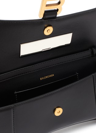 Detail View - Click To Enlarge - BALENCIAGA - 'Hourglass' Leather Crossbody Bag