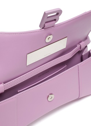 Detail View - Click To Enlarge - BALENCIAGA - 'Hourglass Stretched' leather top handle bag