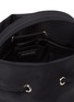 Detail View - Click To Enlarge - BALENCIAGA - 'Wheel Drawstring XS' logo embroidered bucket bag