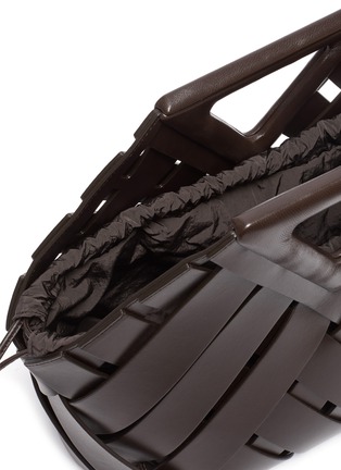 Detail View - Click To Enlarge - BOTTEGA VENETA - Triangle handle intrecciato leather tote