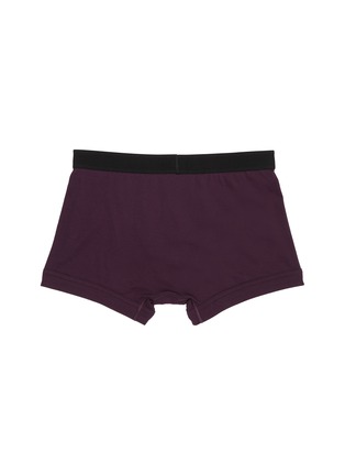 Back View - Click To Enlarge - TOM FORD - Logo Waist Cotton Jersey Boxer Briefs