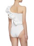 Back View - Click To Enlarge - MAYGEL CORONEL - 'Elena' ruffle one shoulder swimsuit