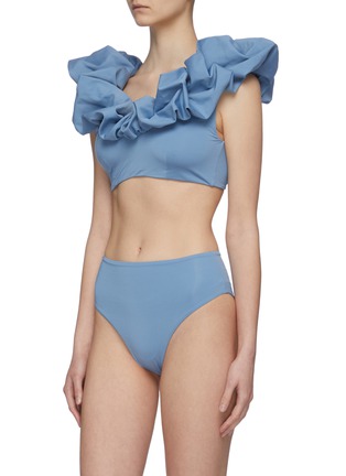 Figure View - Click To Enlarge - MAYGEL CORONEL - Lucila' ruffled scoop neck bikini set