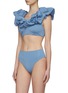 Figure View - Click To Enlarge - MAYGEL CORONEL - Lucila' ruffled scoop neck bikini set
