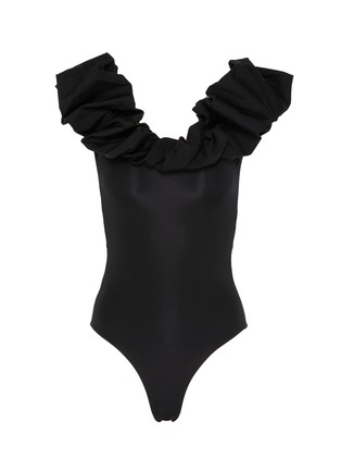 Main View - Click To Enlarge - MAYGEL CORONEL - 'Mia' ruffle cut-out back swimsuit