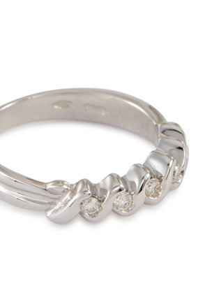 Detail View - Click To Enlarge - LANE CRAWFORD VINTAGE JEWELLERY - Diamond 18k white gold ring