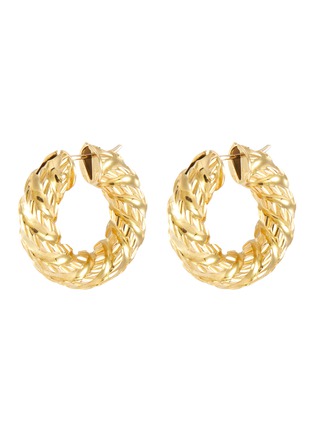 Main View - Click To Enlarge - LANE CRAWFORD VINTAGE JEWELLERY - 18k gold hoop earrings