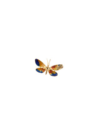 Main View - Click To Enlarge - LANE CRAWFORD VINTAGE JEWELLERY - 18k gold enamel butterfly brooch