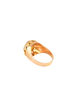 Detail View - Click To Enlarge - LANE CRAWFORD VINTAGE JEWELLERY - Quartz citrine 18k gold ring