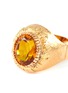 Detail View - Click To Enlarge - LANE CRAWFORD VINTAGE JEWELLERY - Quartz citrine 18k gold ring