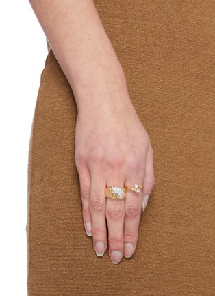Figure View - Click To Enlarge - LANE CRAWFORD VINTAGE JEWELLERY - Diamond 18k gold ring