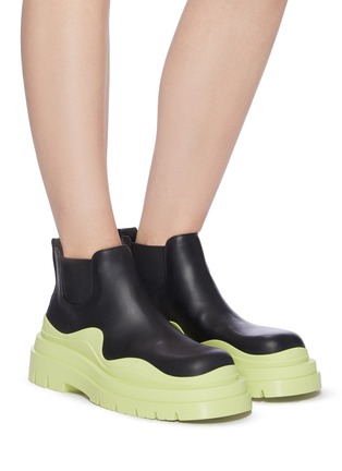 BOTTEGA VENETA | 'Tire' Platform Tread Sole Ankle Chelsea Boots