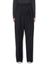 Main View - Click To Enlarge - BRUNELLO CUCINELLI - Elastic waist canvas wool blend pants