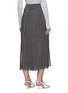 Back View - Click To Enlarge - BRUNELLO CUCINELLI - Pleated gauze maxi skirt