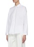 Detail View - Click To Enlarge - BRUNELLO CUCINELLI - Stretch poplin tailored shirt