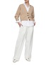 Figure View - Click To Enlarge - BRUNELLO CUCINELLI - Stretch poplin tailored shirt
