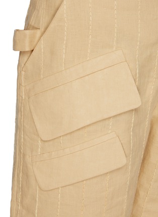  - JACQUEMUS - Double Side Flap Detail Stitch Stripe Shorts