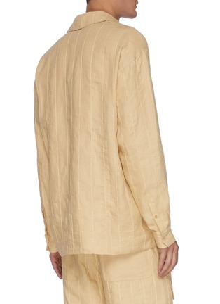 Back View - Click To Enlarge - JACQUEMUS - Stitch Stripe Shirt