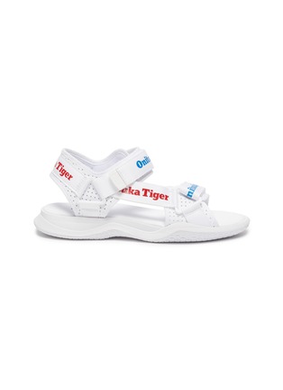Main View - Click To Enlarge - ONITSUKA TIGER - Ohbori' Logo Velcro Double Strap Sandals