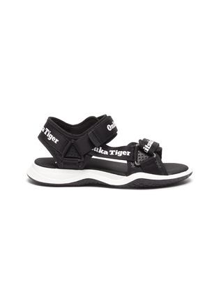 Main View - Click To Enlarge - ONITSUKA TIGER - Ohbori' Logo Velcro Double Strap Sandals