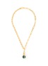 Main View - Click To Enlarge - MISSOMA - 'Deconstructed Axiom' Malachite Sphere Pendant 18k Gold Plated Necklace