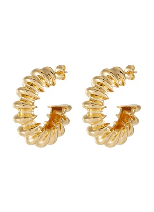 Main View - Click To Enlarge - MISSOMA - 'Ridge Claw' 18k Gold Vermeil Hoop Earrings