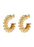 Main View - Click To Enlarge - MISSOMA - 'Ridge Claw' 18k Gold Vermeil Hoop Earrings