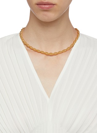 Figure View - Click To Enlarge - MISSOMA - 'Marina' Twisted Double Rope 18k Gold Plated Necklace