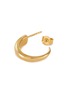 Detail View - Click To Enlarge - MISSOMA - 'Claw' 18k Gold Vermeil Medium Hoop Earrings