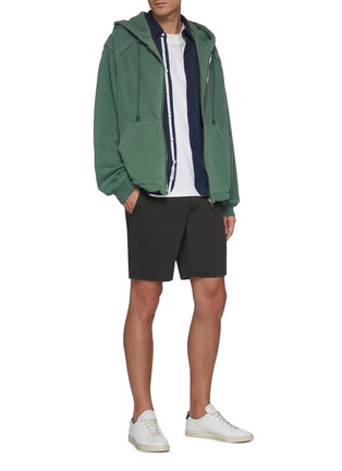 Figure View - Click To Enlarge - RAG & BONE - 'Paperweight' Back Contrast Stitch Detail Chino Shorts