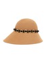 Figure View - Click To Enlarge - MAISON MICHEL - Julianne' Soutache Ribbon And Mental Rings Fishermen Hat