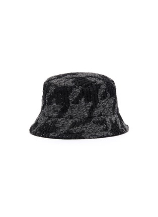 Figure View - Click To Enlarge - MAISON MICHEL - Axel Pied De Poulle Tweed Bucket Hat in Wool