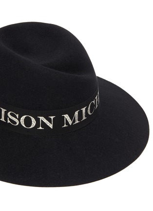 Detail View - Click To Enlarge - MAISON MICHEL - Rabbit Felt Crossgrain All Over Maison Michel Vigrine Felt Fedora Hat