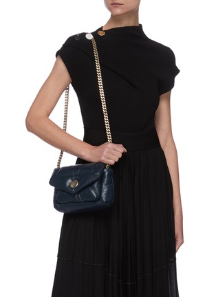 Figure View - Click To Enlarge - PROENZA SCHOULER - 'Harris' Small Padded Leather Flap Bag