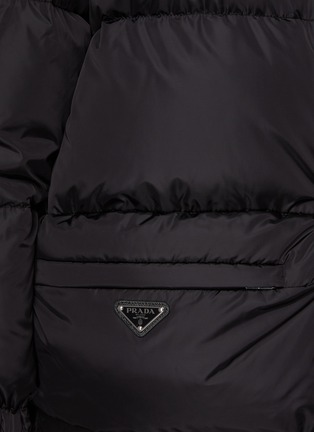  - PRADA - Logo Plaque Lightweight Re-Nylon Down Puffer Jacket