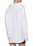 Back View - Click To Enlarge - PRADA - Cotton Poplin Shirt With Nylon Straps