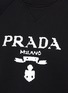  - PRADA - Logo Print Crewneck Cotton Sweatshirt