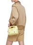 Front View - Click To Enlarge - VALENTINO GARAVANI - Valentino Garavani Oversized Stud Small Top Handle Leather Bag
