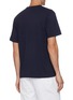 Back View - Click To Enlarge - MAISON KITSUNÉ - Tricolour Fox Embroidered Patch Cotton T-shirt