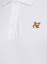  - MAISON KITSUNÉ - Embroidered Fox Head Patch Cotton Polo Shirt