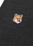  - MAISON KITSUNÉ - Embroidered Fox Head Patch Wool Cardigan