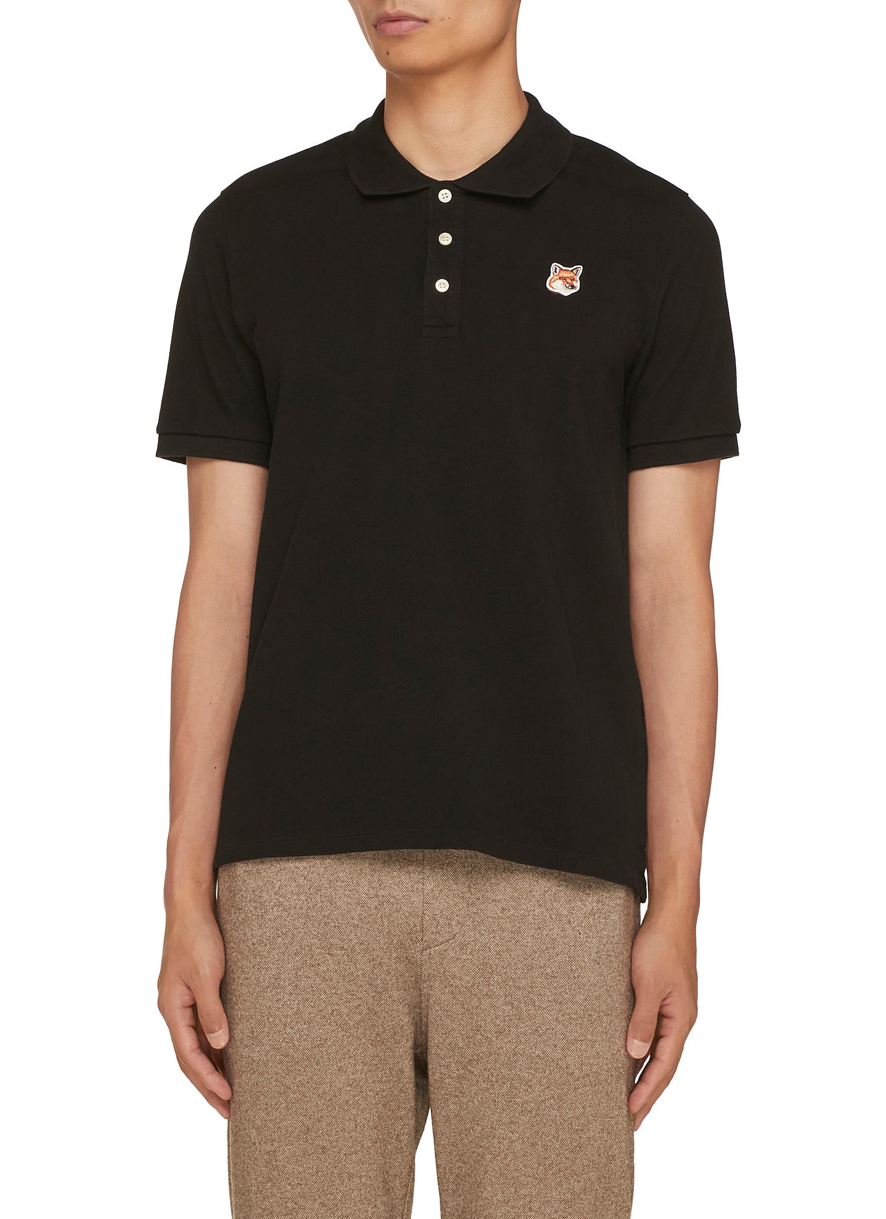 KITSUNE POLO FOX HEAD PATCH CLASSIC POLO | Smart Closet