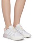 Figure View - Click To Enlarge - ADIDAS - ZX 2K Boost Pure' lace up sneakers